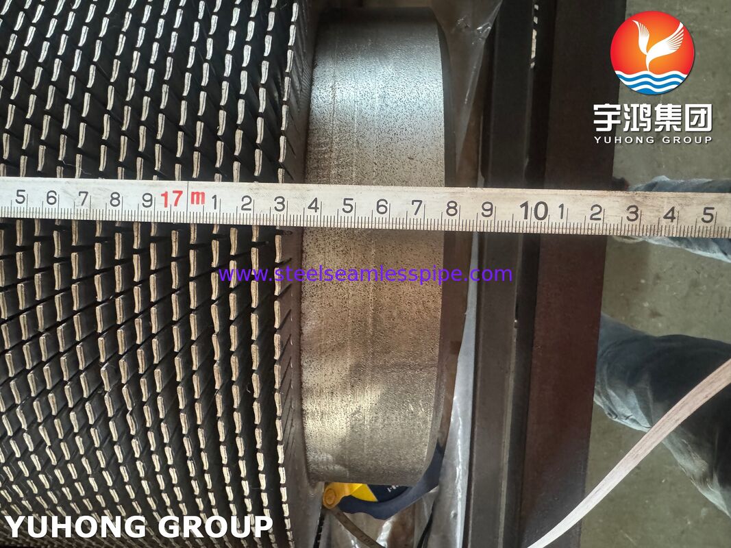 Tubi alettati seghettati A335 P22 con alette in CS per HRSG e sistemi di recupero del calore