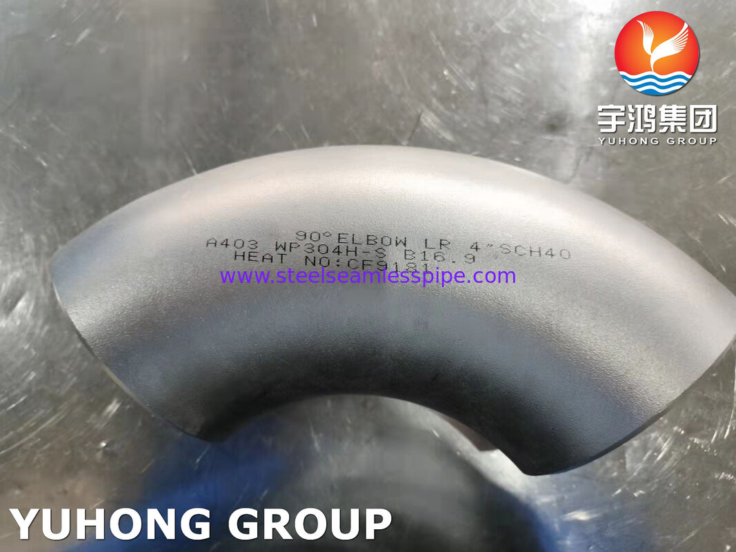 ASTM A403 WP304H-S Fitting Elbow for Industrial Field, Fitting per tubi in acciaio inossidabile