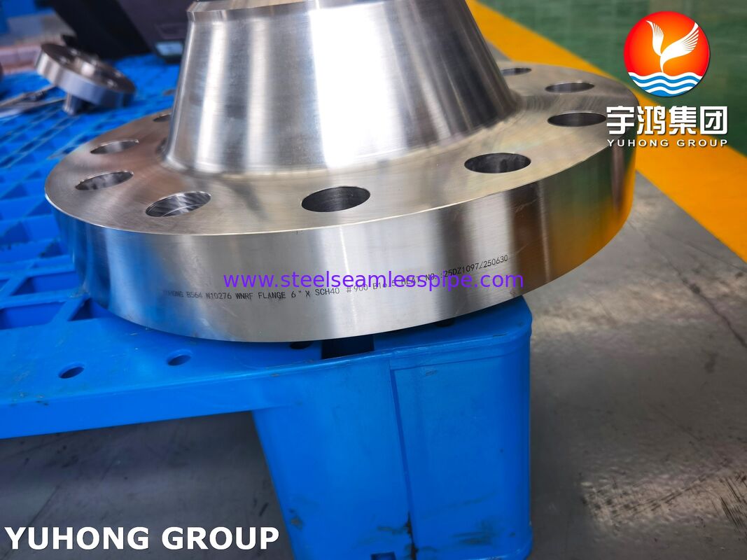 ASTM B564 UNS N10276 / Hastelloy C276 Flange di collo di saldatura, faccia sollevata (RF) classe 150/300/600, per la desalinizzazione dell'acqua di mare