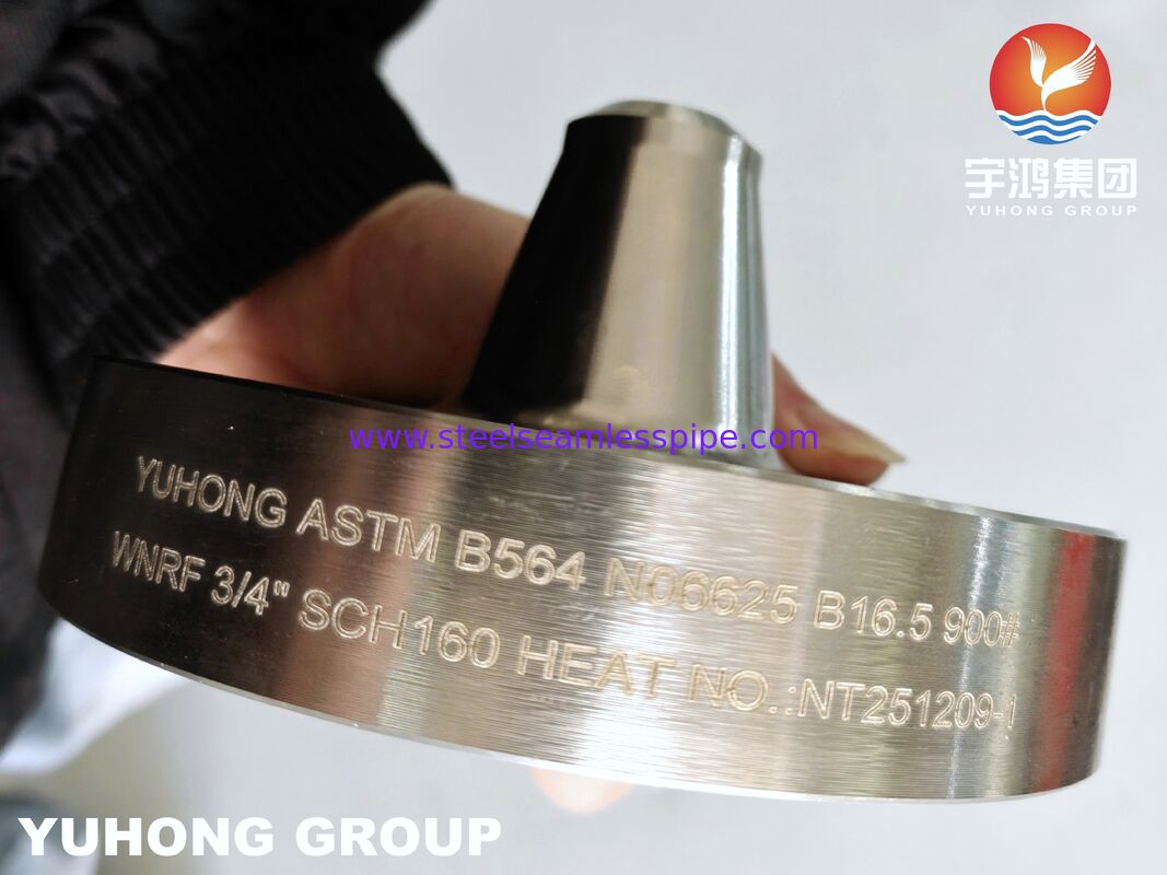 ASTM B564 Inconel 625 Nickel Alloy Welding Neck Raised Face Corrosion Resistant Flange