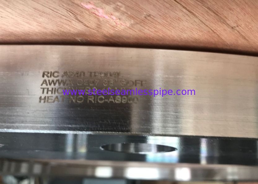 Slittamento sulla flangia, tipo dei FF, 36" 40mm A182 spesso F904L, flangia forgiata di acciaio inossidabile