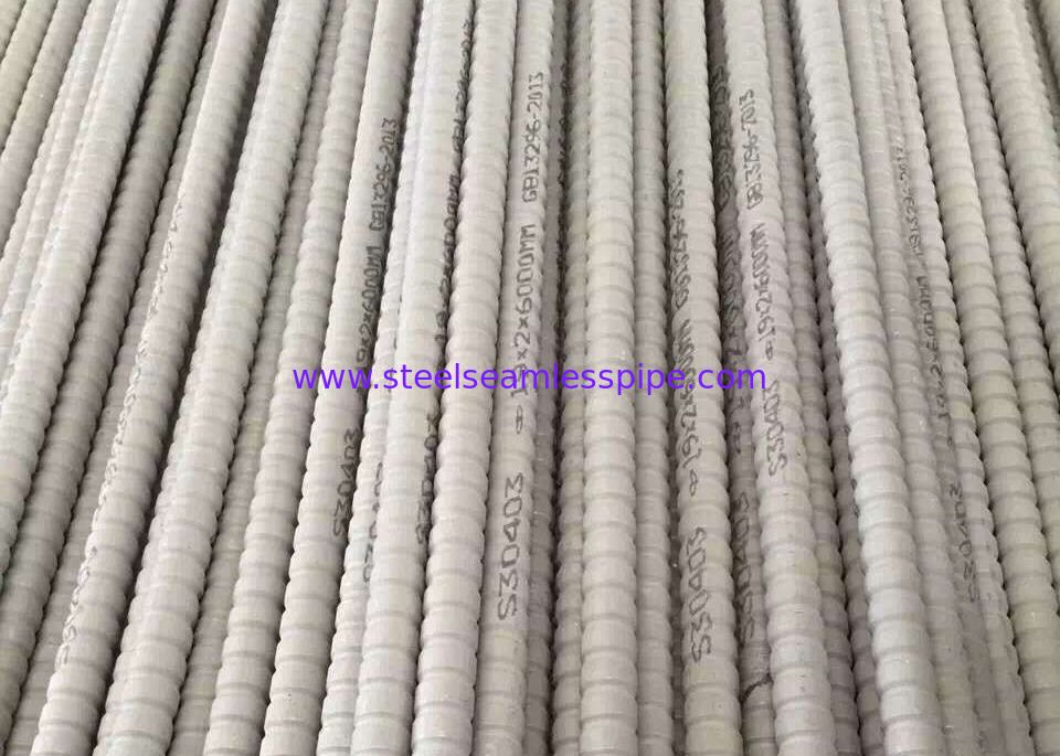 ASTM A213 S30403 Energy Efficient Corrugated Fin Tube For Heat Exchanger