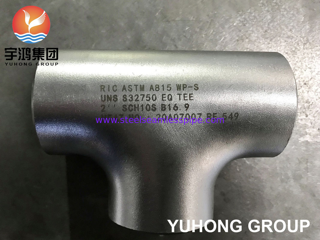 ASTM A815 S32750 Super duplex in acciaio inossidabile Equal Tee con Capacità di servizio di cloruro