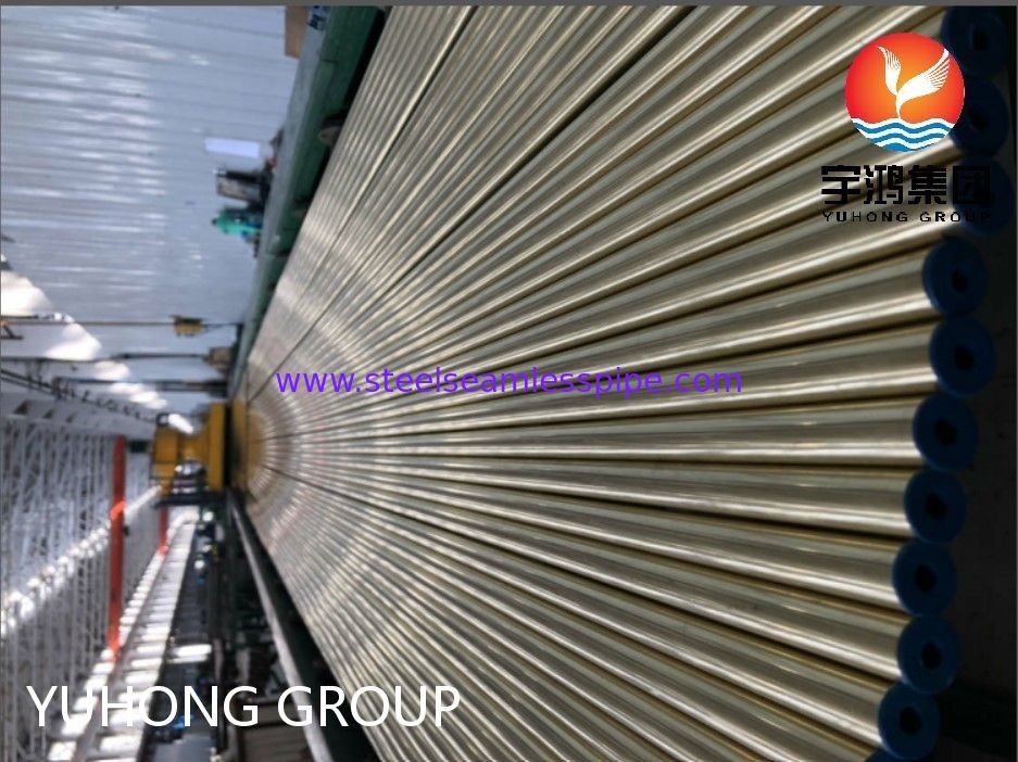 ASTM B111 C44300 O61 Tubo di rame senza saldatura Ottone Tubo tondo di rame per applicazioni di scambiatori di calore