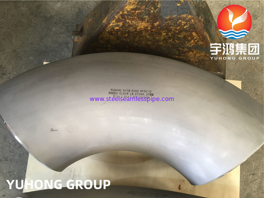 Monel 400 accessori per tubi ASTM B366 WPNC 90DEG senza cuciture. Gomito della LR