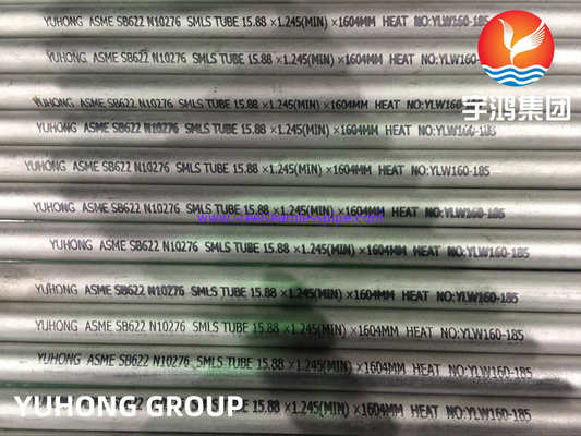 ASTM SB622 N10276 C276 Tubo di acciaio in lega di nichel Tubo senza cuciture 15.88MM * 1.245MM * 1604MM