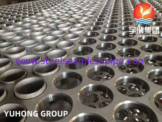 Rivestimento saldato per piastra tubiera, ASTM A266 Gr.2 CS, placcatura in acciaio inossidabile