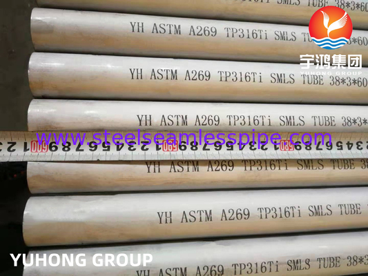 ASTM A249 TP316Ti Tubo saldato in acciaio inossidabile, petrochimico, scambiatori di calore