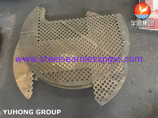 ASME SB171 C71500 Baffello trasversale, baffello longitudinale, piastra di impingimento per applicazioni agli scambiatori di calore