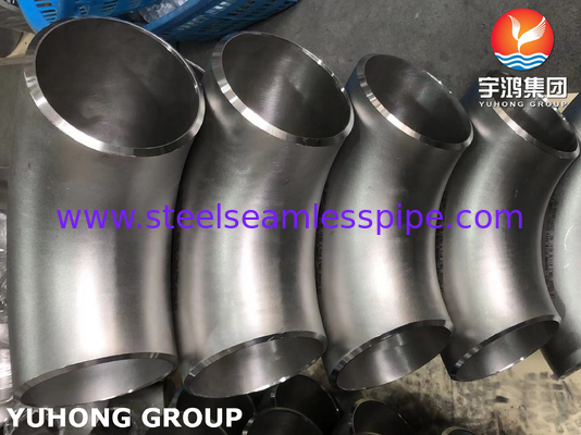 ASTM A815 UNS S31803 Duplex 2205 90° LR gomito ASME B16.9 Fittings per tubi a saldatura a nastri