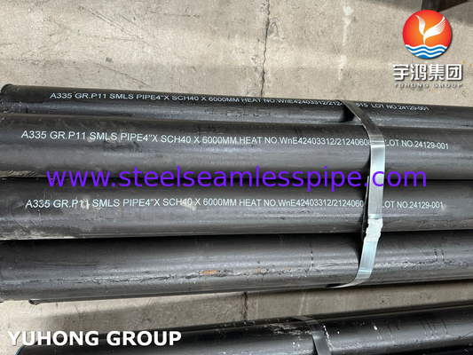 ASTM A335 GRADE P11 ALLOY STAIL SEAMLESS PIPE FOR HEATER RADIANT SECTION (Pippo senza saldature in acciaio in lega per la sezione radiante del riscaldatore)