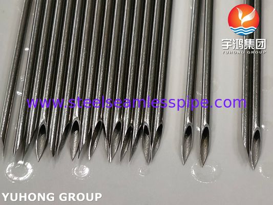 Tubo di ago veterinario in acciaio inossidabile 16G per iniezione al bestiame, punta a tripla convelatura