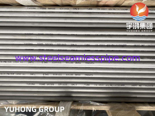 ASTM A789 UNS S31803 1.4462 Tubo in acciaio inossidabile duplex senza saldatura e saldatura