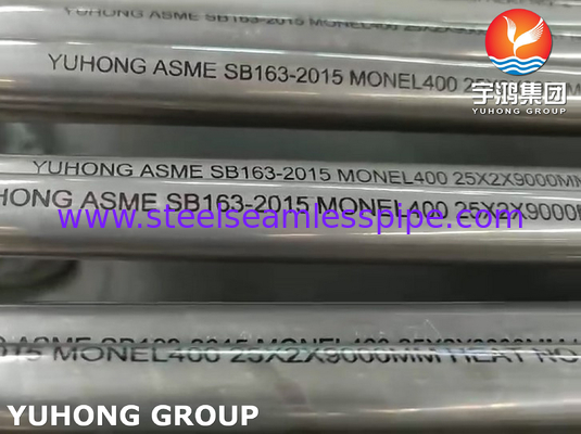 ASME SB163 MONEL 400 (UNS N04400) Tubo senza saldatura in lega di nichel per scambiatori di calore e condensatori