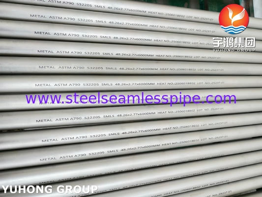 Tubo in acciaio inossidabile duplex senza saldatura ASTM A790 S32205 ad alta resistenza e resistente alla corrosione per applicazioni offshore