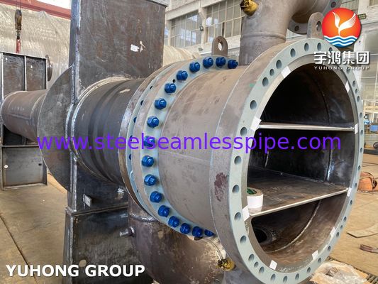 Condensatore a vuoto a due stadi certificato ASME​ per l'unità di raffinazione con solvente di olio lubrificante​​