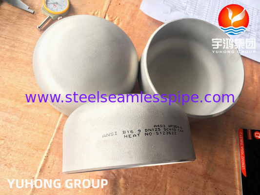 ASTM A403 WP304 Tubo in acciaio inossidabile con tappo di saldatura con cofano ASME B16.9 resistente alla corrosione