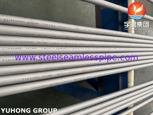 ASME SB163 UNS N08825 Tubi senza saldatura in lega di nichel Incoloy 825 per industria chimica