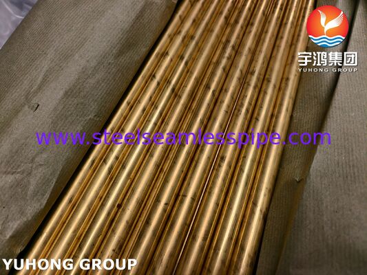 Tubo senza saldatura in ottone alluminio ASTM B111 C68700 per scambiatori di calore e condensatori