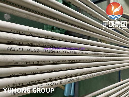 ASTM A312 TP304 che lamina a freddo e che estrae il tubo senza cuciture di acciaio inossidabile
