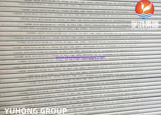 ASTM A213 TP316L TP304 TP304L Tubo per scambiatori di calore senza saldature in acciaio inossidabile