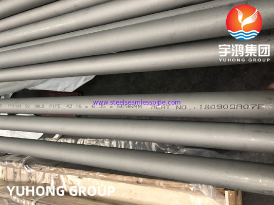 Tubo senza cuciture TP310H, TP310S, TP316H, TP317L, TP321H di acciaio inossidabile di A312 TP310H
