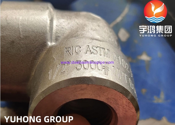 DIMENSIONI FORGIATE DEL GOMITO DELLA SALDATURA DELL'INCAVO DI 90 GRADI   ASTM A182 F53 di NPS 1/2 - 4