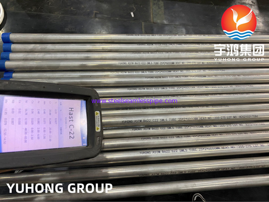 NICHELI IL TUBO SENZA CUCITURE DELL'ACCIAIO LEGATO HASTELLOY C22 CON ASTM B161 ASME SB163
