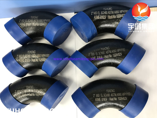 GLI ACCESSORI PER TUBI D'ACCIAIO DI ASTM A860 WPHY60 SCH40 BW B16.9 ANNERISCONO LA VERNICIATURA