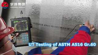 Test UT su piastra ASTM A516 Gr.60